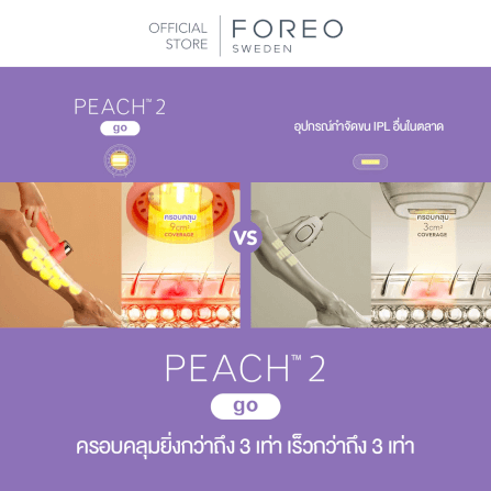 เครื่องกำจัดขน IPL FOREO PEACH 2 GO Lavender_5